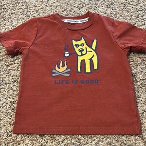 Life is Good Kids' Brown Graphic T-Shirt - 3T